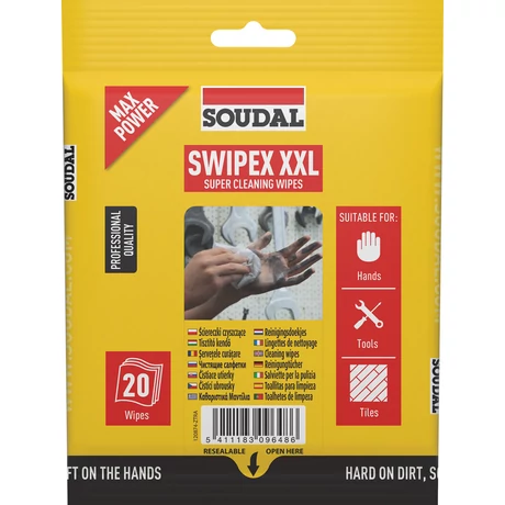 Soudal Ipari tisztító Swipex 20 db/cs